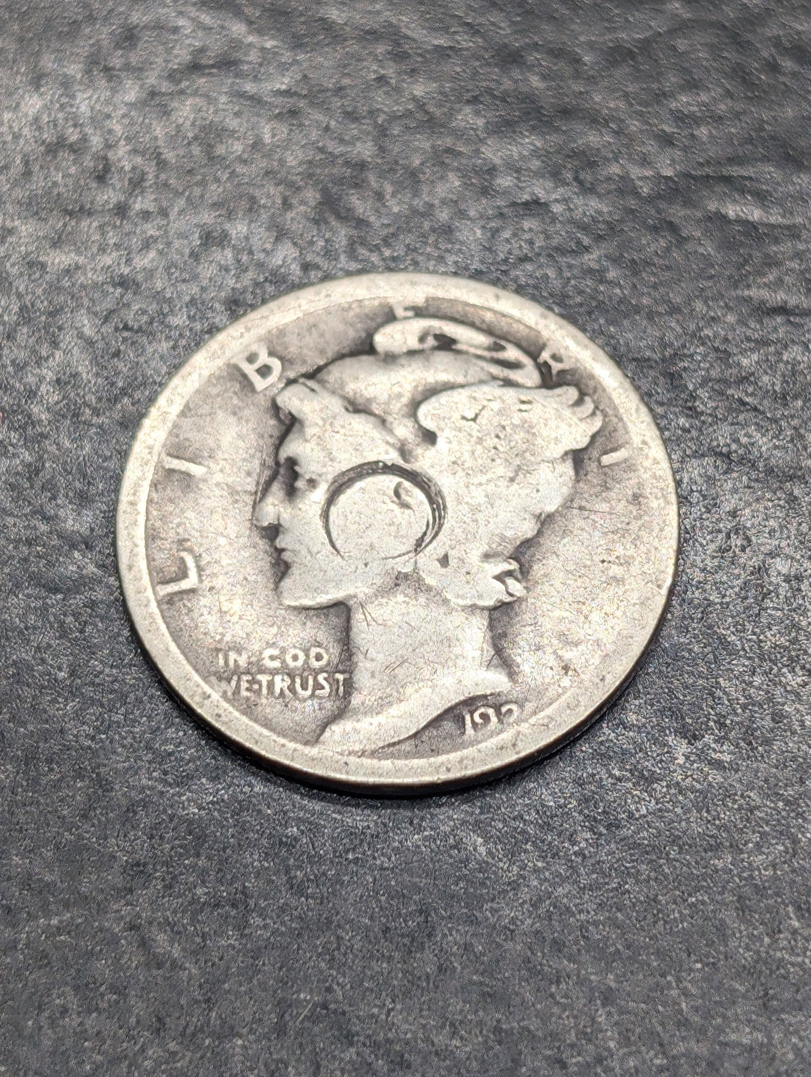 1912-D Mercury Silver Dime: 1912-D Mercury Silver Dime