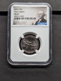 2022-P Maya Angelou Quarter - NGC MS67
