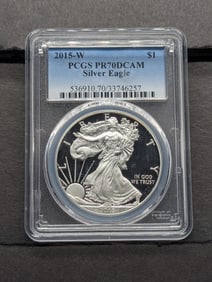 2015-W PROOF American Silver Eagle - PCGS PR70 DCAM