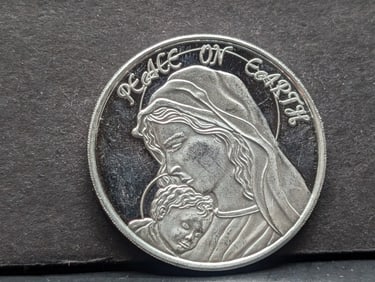 1 Oz. .999 Fine SILVER Peace on Earth/Kopp's Turkeys Designed Coin