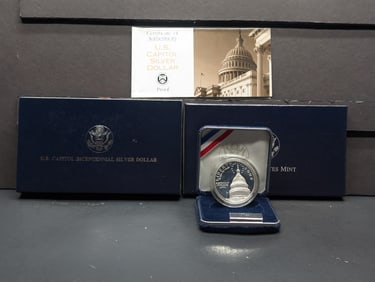 1994-S PROOF U.S. Capitol Bicentennial Commemorative Silver Dollar in OGP w/ COA