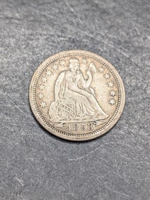 1853 w/ Arrows Seated Liberty Dime **VF**