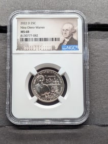 2022-D Nina Otero-Warren Quarter - NGC MS68