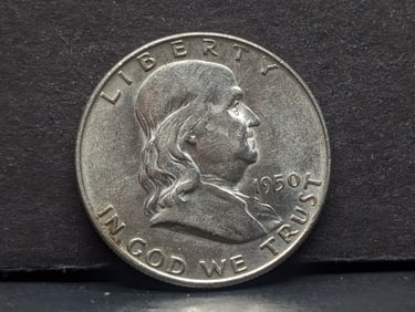 1950-D Franklin Silver Half Dollar **AU/UNC**