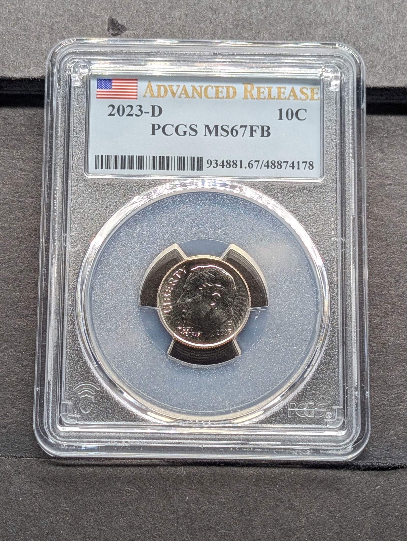 2023-D Roosevelt Dime - PCGS MS67 FB *Advanced Release* (1 of 3)