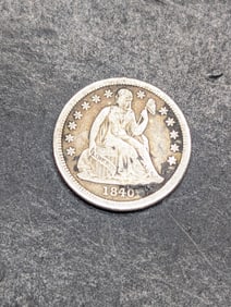 1840 Seated Liberty Dime - Tough Type!!