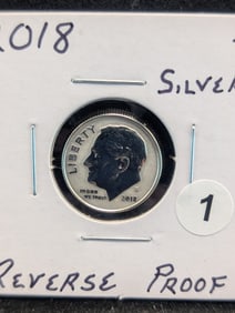 2018 S Silver Reverse Proof Roosevelt Dime