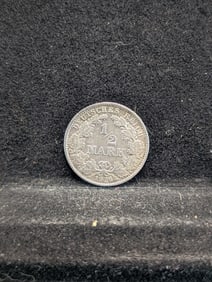 1916 One Half Mark coin Silver