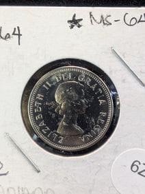 1964 Canada Five Cents, High Grade