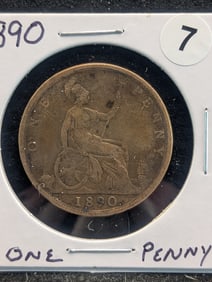 1890 One Penny British