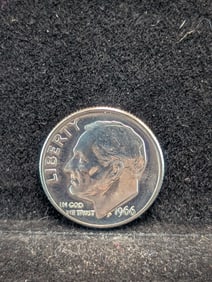 1966 Roosevelt Dime UNC