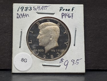 1983-S Proof Deep Cameo Kennedy 50c.