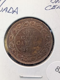1917 Canada Large One Cent, High Grade