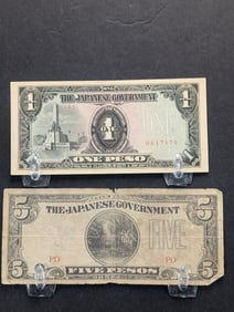 One Peso and Five Pesos The Japanese Government