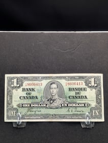 Jan 1937 One Dollar Note Bank of Canada