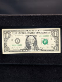 2021 U.S. $1 Federal Reserve Note, Very Low Serial Number