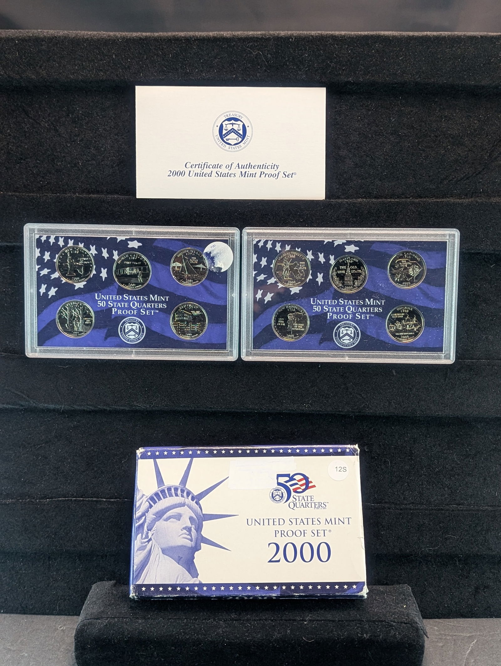 2000 -S U.S. Mint Proof Set w/State Quarters & OGB w/COA (1 of 5)