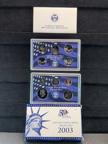 2003 -S U.S. Mint Proof Set w/State Quarters & OGB w/COA
