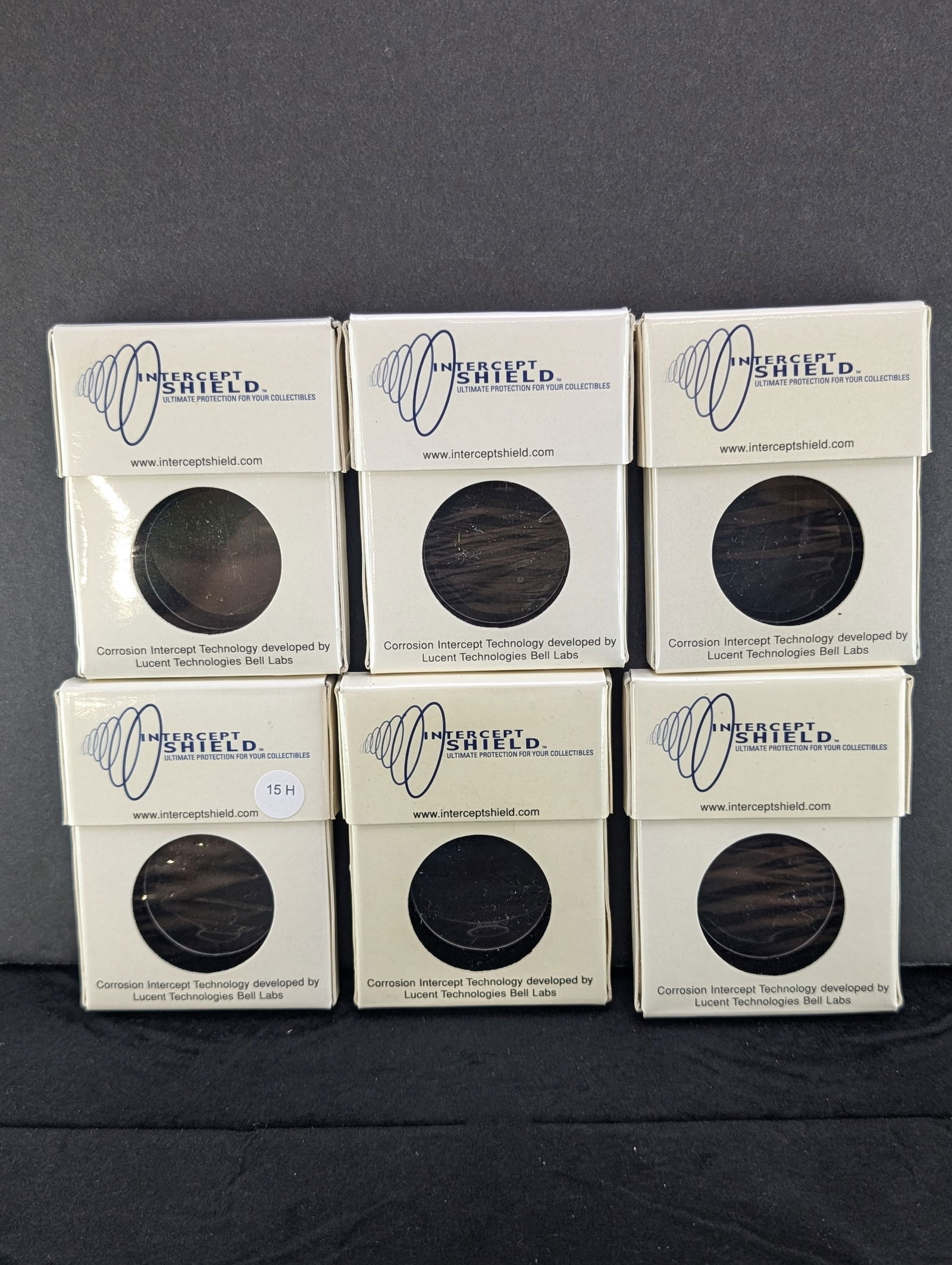 (6) Empty Intercept Shield Coin Holders (1 of 2)