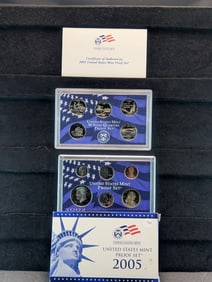 2005 -S U.S. Mint Proof Set w/State Quarters & OGB w/COA
