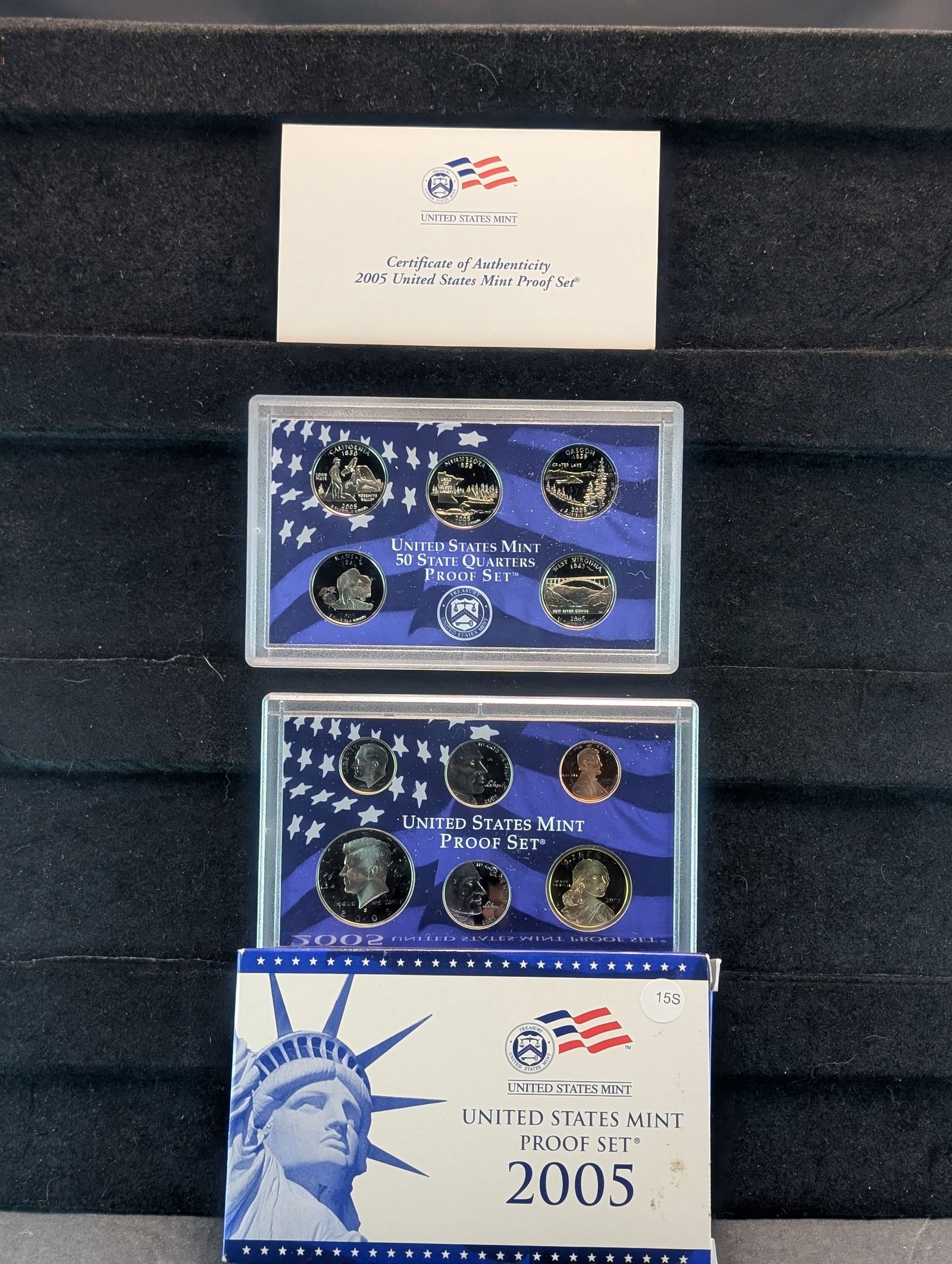 2005 -S U.S. Mint Proof Set w/State Quarters & OGB w/COA (1 of 4)