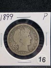 1899 P Barber Half Dollar