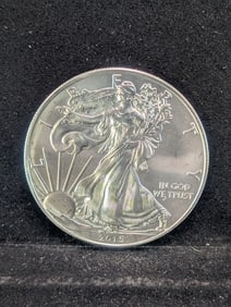 2015 American Silver Eagle 99.9 Fine Silver One Troy Ounce MS Unc.