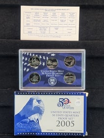 2005-S Clad "Proof" State Quarter set