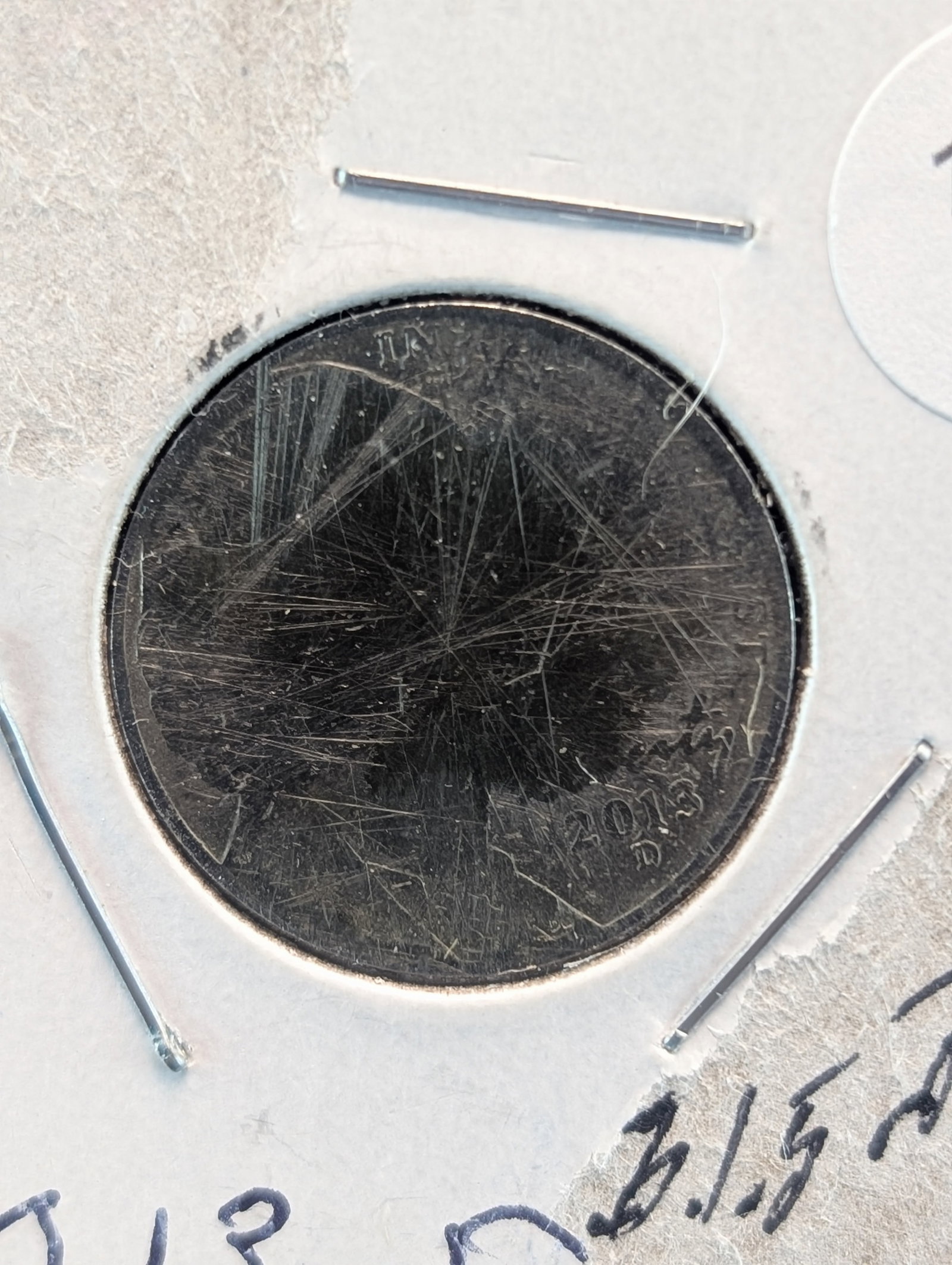 2013-D Jefferson Nickel, Die Strike Error: 2013-D Jefferson Nickel, Die Strike Error