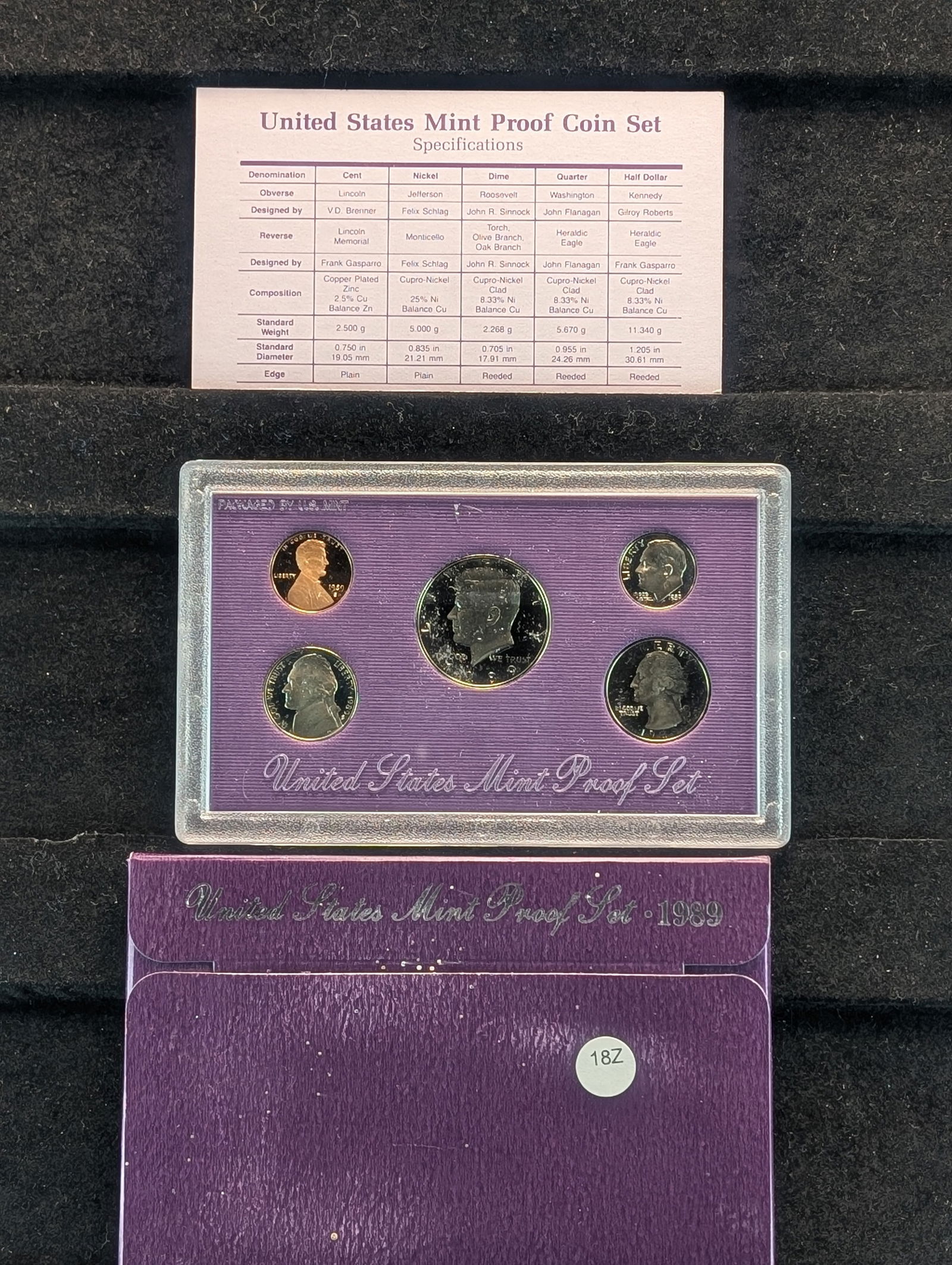 1989-S U.S. Mint Proof Set (1 of 4)