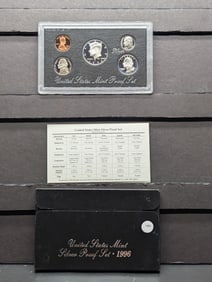 1996-S US Mint 90% Silver Proof Set. OGP