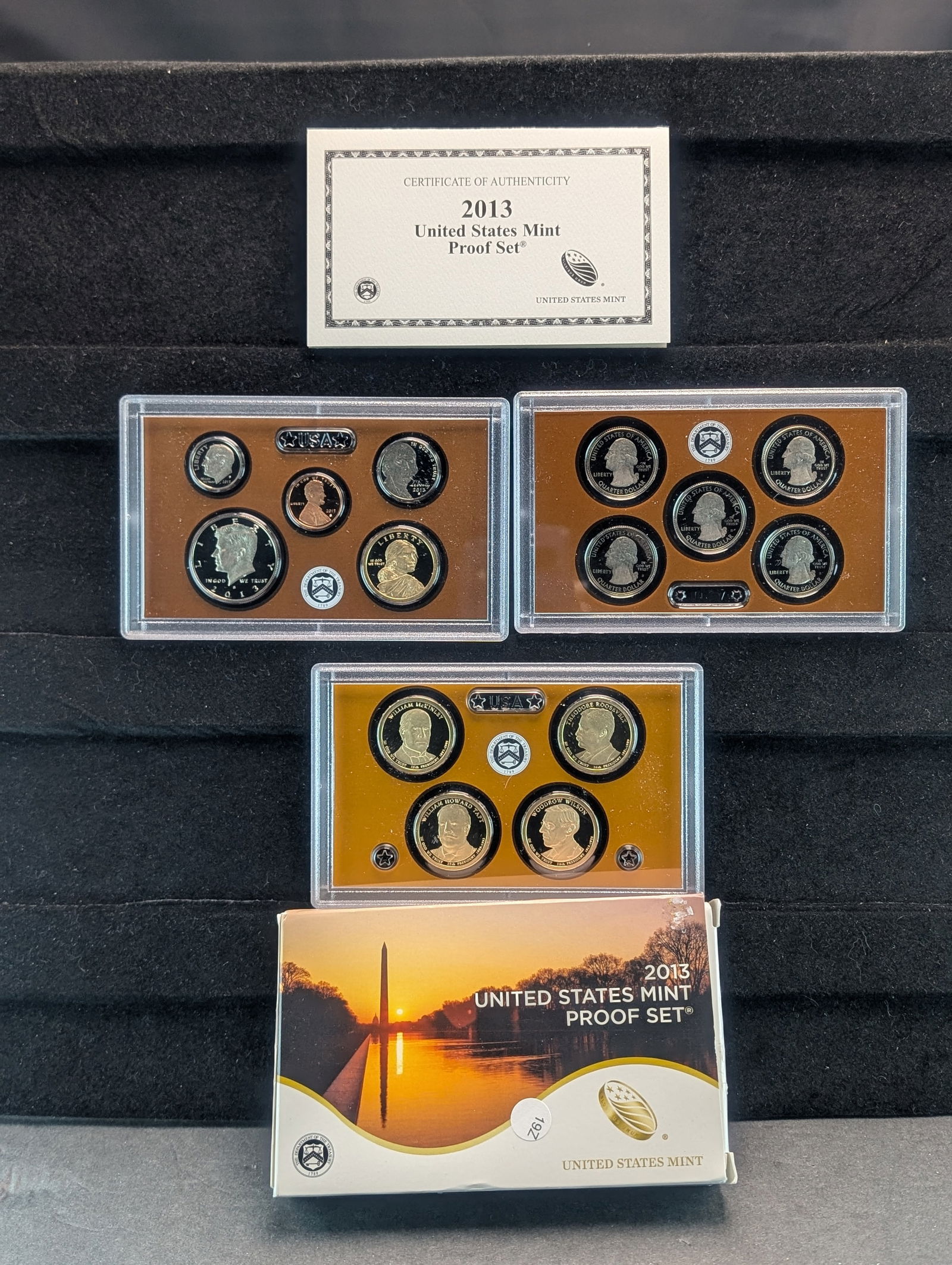 2013-S U.S. Mint Proof Set w/ATB Quarters & Presidential Dollars, Treaty with the Delawares (1 of 4)