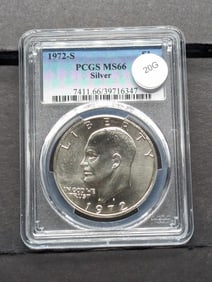 1972-S Silver Ike Dollar. PCGS MS66. High Grade. Top Tier Grader