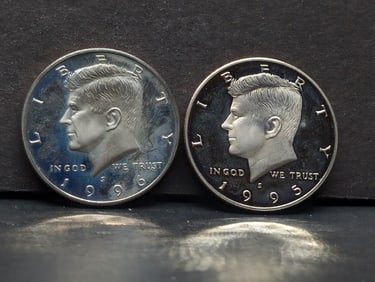 1995-S/1996-S Proof Deep Cameo Kennedy Half Dollars
