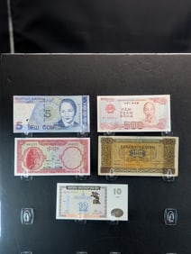 Five Various Asian Notes