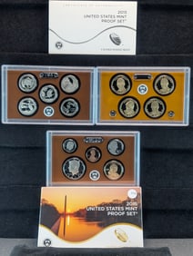 2015-S U.S. Mint Proof Set w/ATB Quarters & Presidential Dollars, Mohawk ironworkers Sacajawea