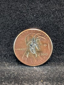 2019 Lincoln Shield Penny, Struck Thru Debris On Front, Grease On Back, NGC Opinion Damage Done