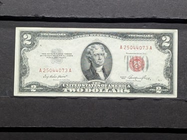 1953 Red Seal $2 U.S. Note