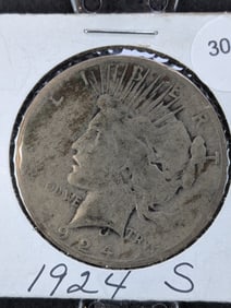 1924-S Peace Dollar
