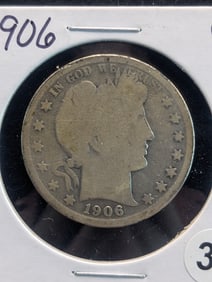 1906 O Barber Half Dollar