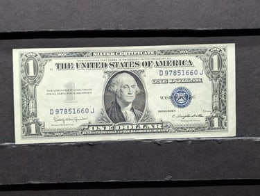1935-H Blue Seal $1 Silver Certificate. GEM CRISP UNC