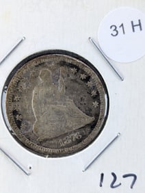 1876 Seated Liberty Quarter