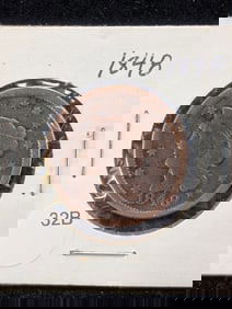 1848 U.S. Coronet Head Large Cent