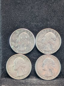 (2) 1976-P & (2) 1976-D Bicentennial Washington Quarters