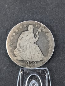 1858-S Seated Liberty Half Dollar
