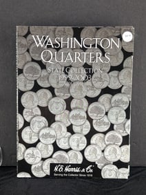 H. E. Harris Washington Quarter Book W/ 60 Coins 1999 P&D to 2004 P&D