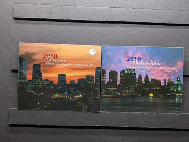 2010 US Mint, Uncirculated Coin Set P & D Mint Marks w/First Year ATB Quarters
