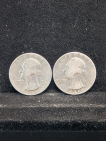 1946 S & D, 90% Silver, (Nice Condition-1 Year After WWII) Washington Quarters, 79 years Old!