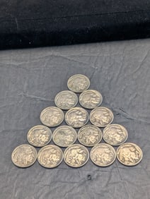 (15) 1935 Buffalo Nickels