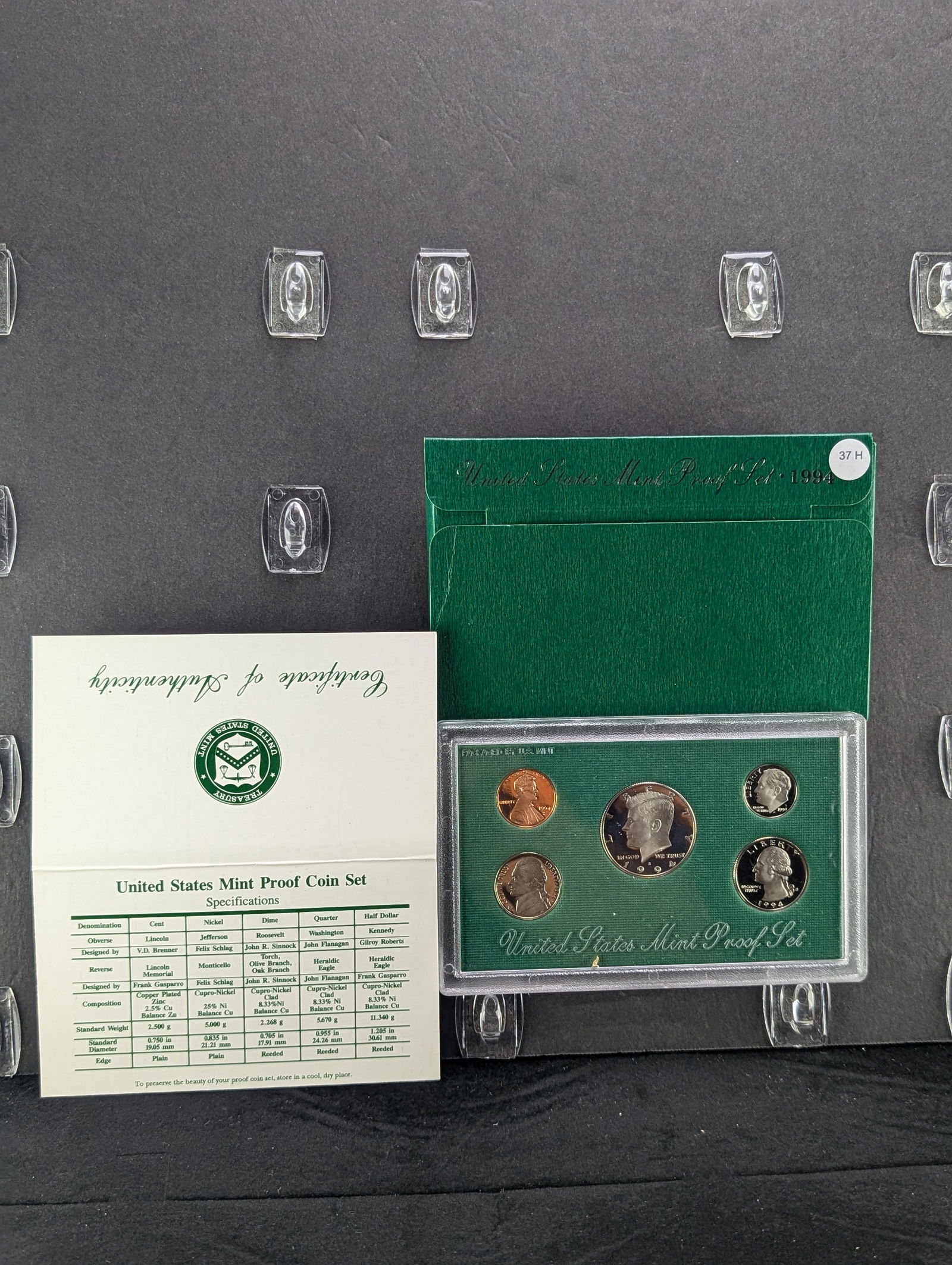 1994-S US Mint Proof Set in OGP w/ COA (1 of 4)